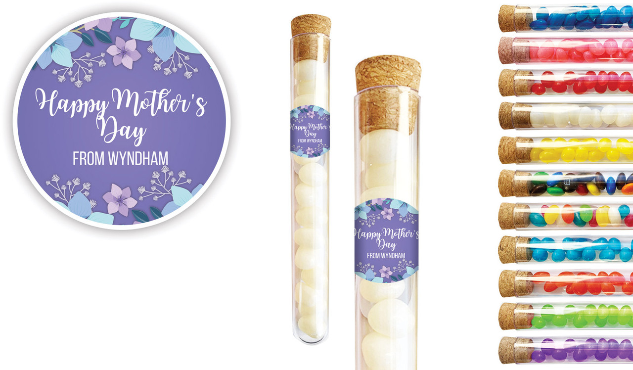 Dusk Flowers Mothers Day Personalised Test Tubes