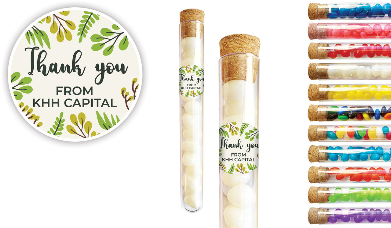 Floral Thank You Personalised Test Tubes