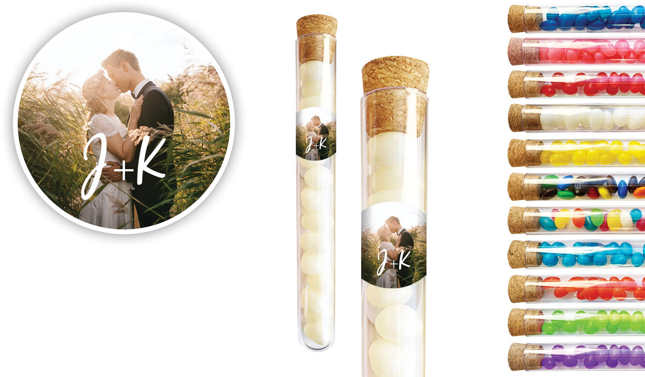 All You Need Is Love Wedding Personalised Test Tubes