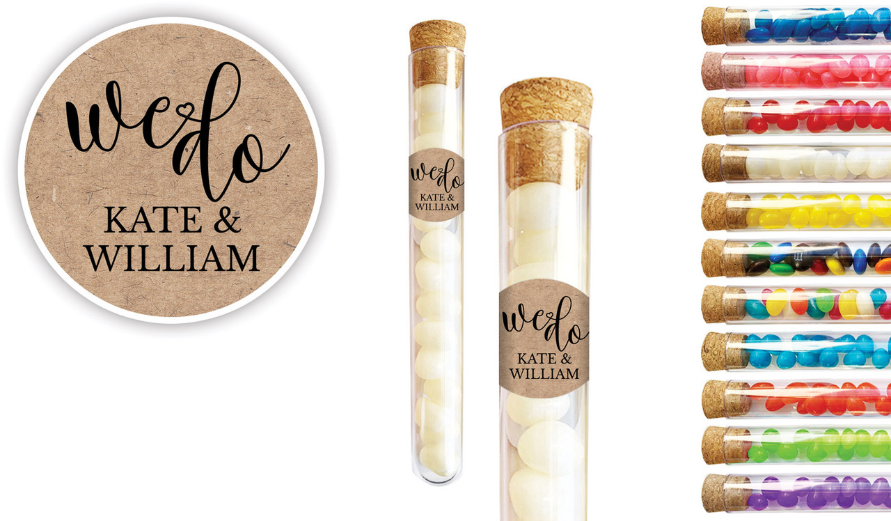 We Do Wedding Personalised Test Tubes