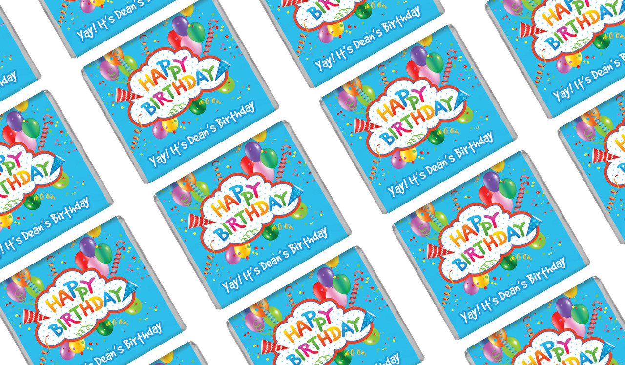 Happy Confetti Birthday Mini Chocolates