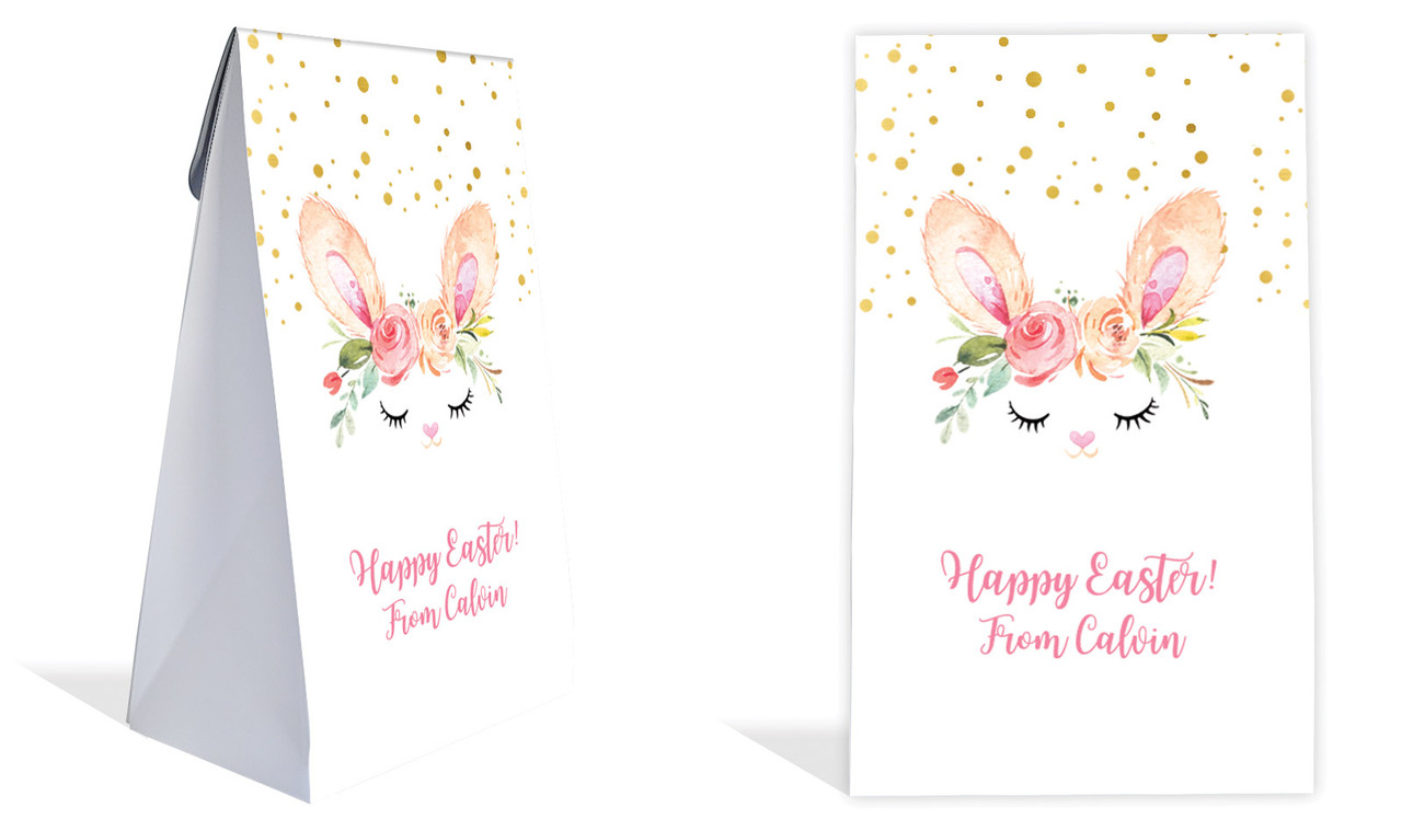 Bunny Face Personalised Easter Favour Bag