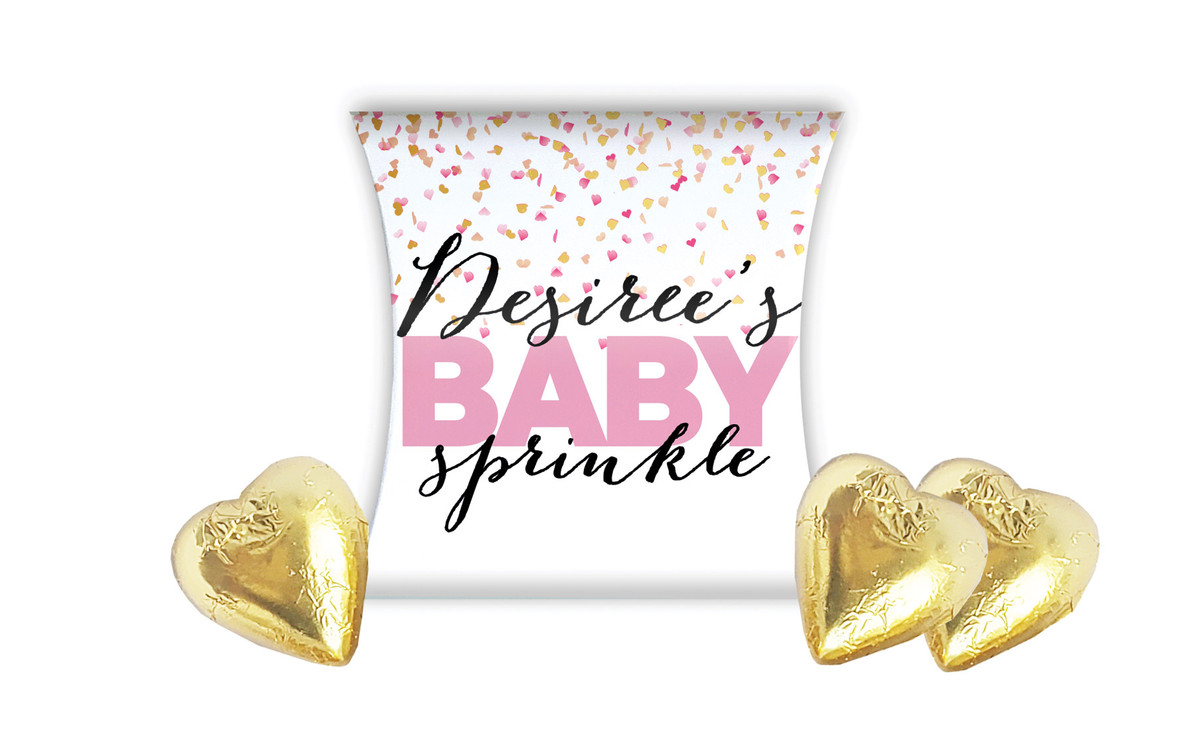Sprinkle Confetti Baby Shower Personalised Pillow Boxes
