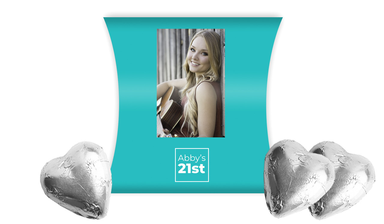 A Photo Vertical Personalised Birthday Pillow Boxes