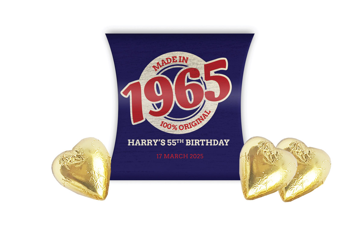 Made In Year Personalised Birthday Pillow Boxes