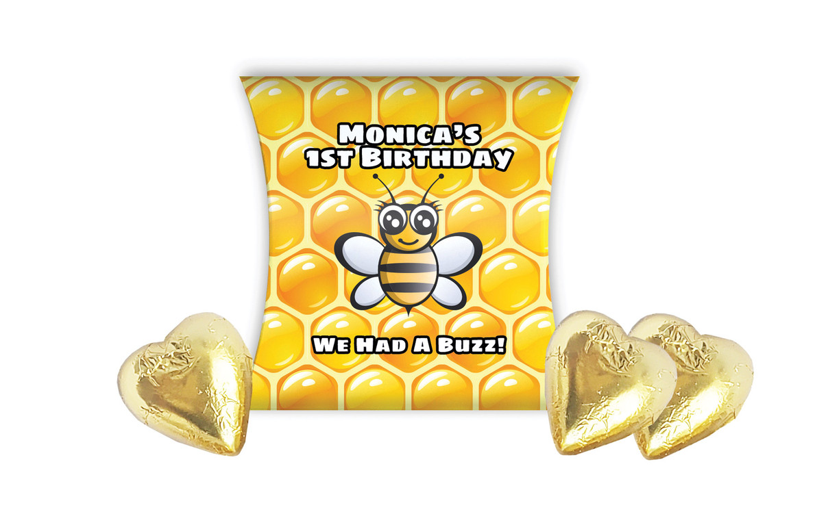 Bumble Bee Kids Party Personalised Pillow Boxes