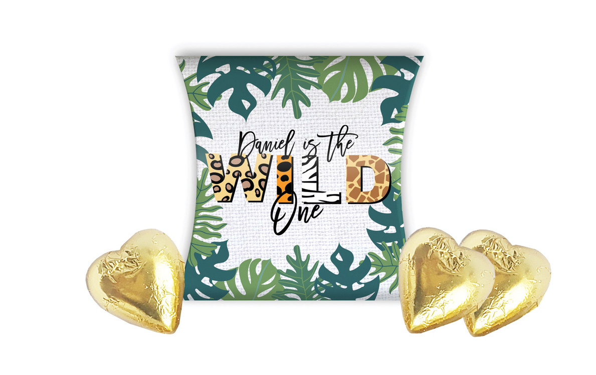 Wild One Kids Party Personalised Pillow Boxes