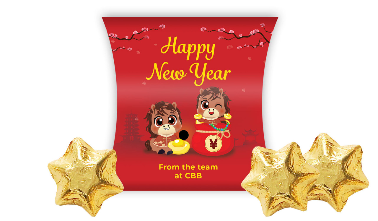 Cute Chinese New Year Personalised Pillow Boxes