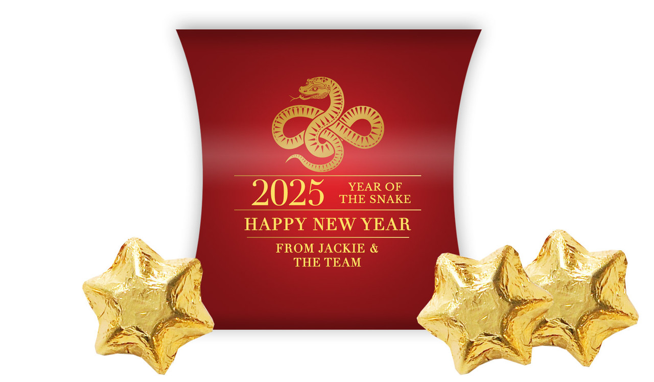 Floral Chinese New Year Personalised Pillow Boxes
