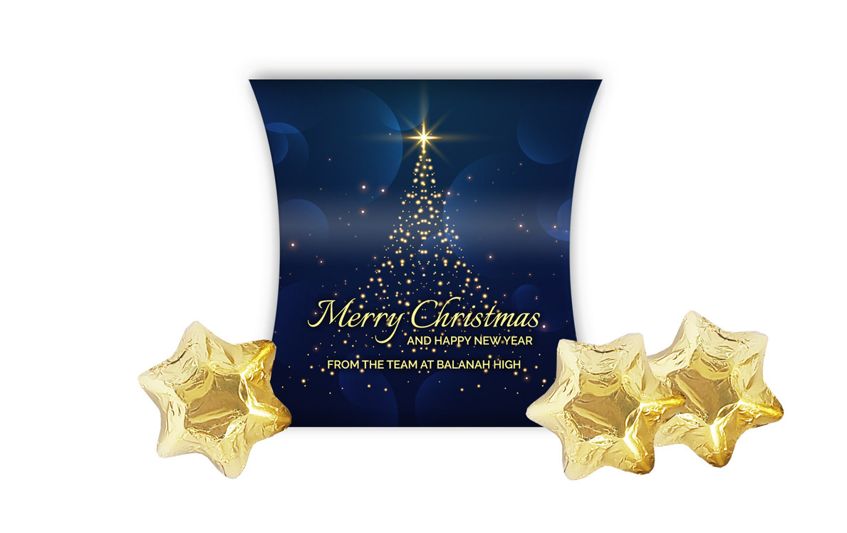 Blue Night Christmas Personalised Pillow Boxes