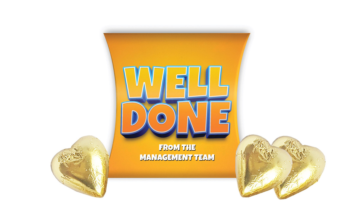 Big Orange Congratulations Personalised Pillow Boxes