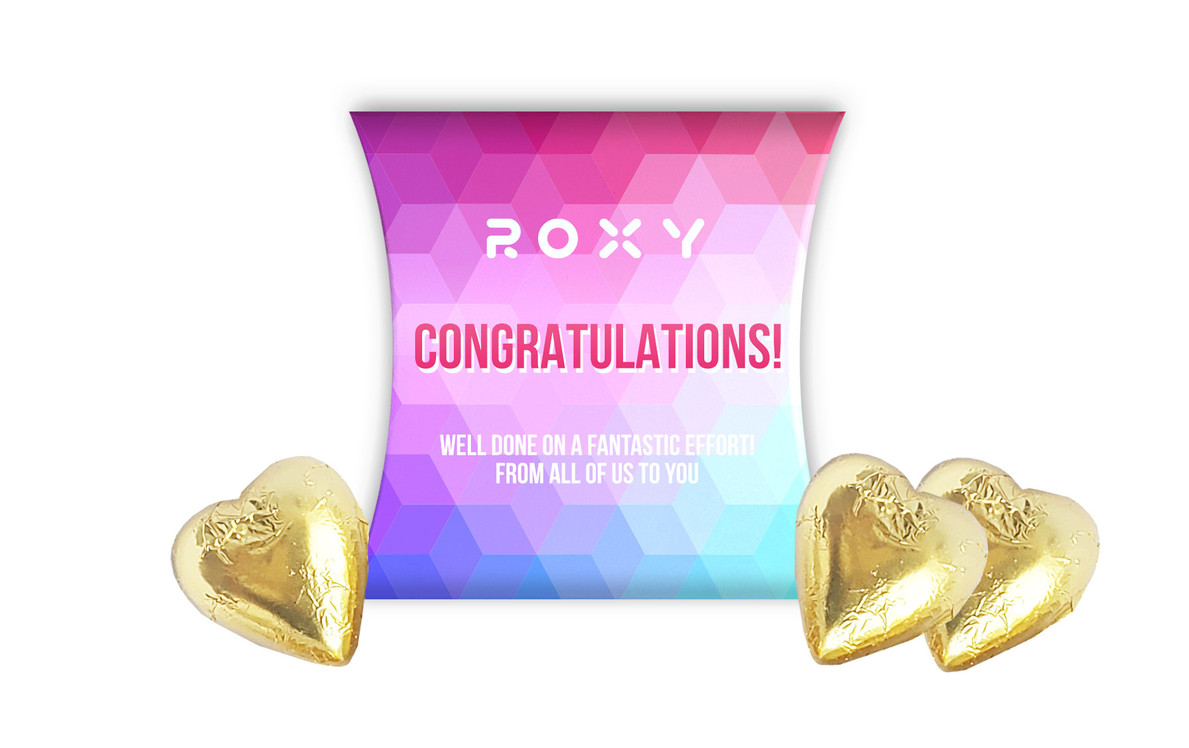 Geometric Congratulations Personalised Pillow Boxes