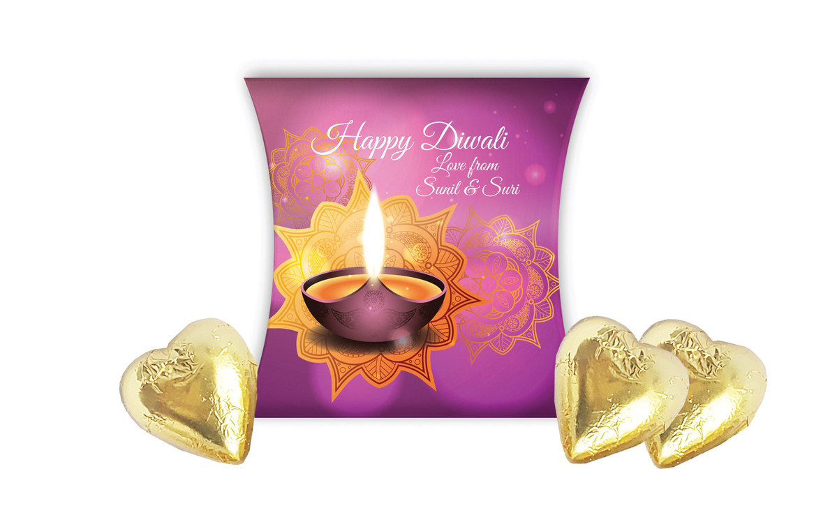 Festive Flames Diwali Personalised Pillow Boxes