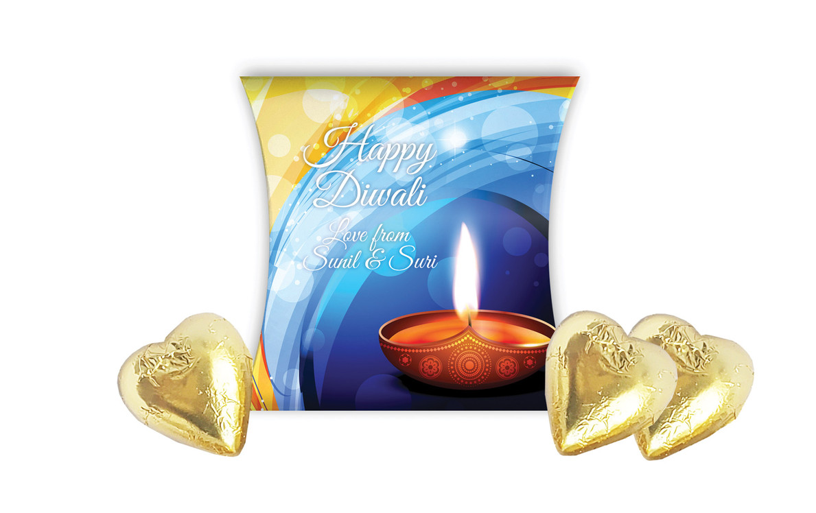 Vibrant Diwali Personalised Pillow Boxes