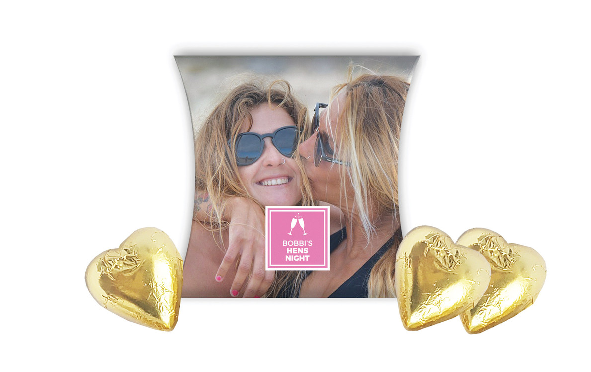 A Photo With Right Box Hens Night Personalised Pillow Boxes