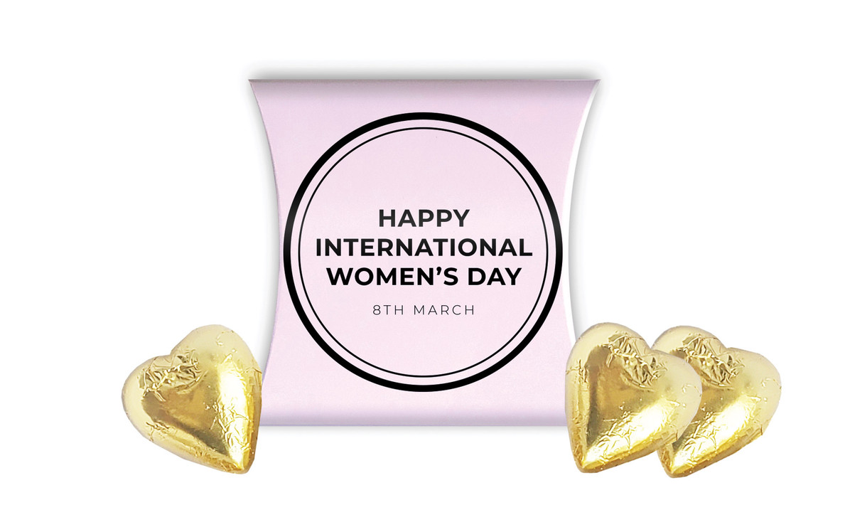Chic International Womens Day Personalised Pillow Boxes