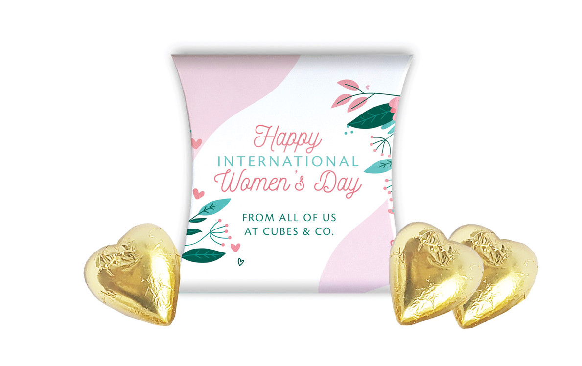 Fun Floral International Womens Day Personalised Pillow Boxes