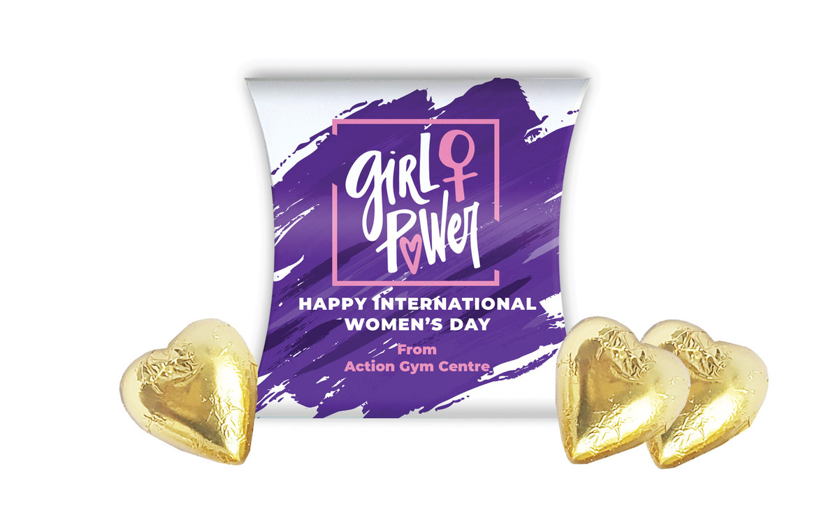 Girl Power International Womens Day Personalised Pillow Boxes