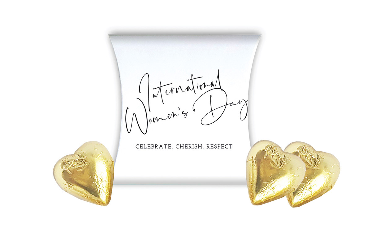 Simple Celebration International Womens Day Personalised Pillow Boxes