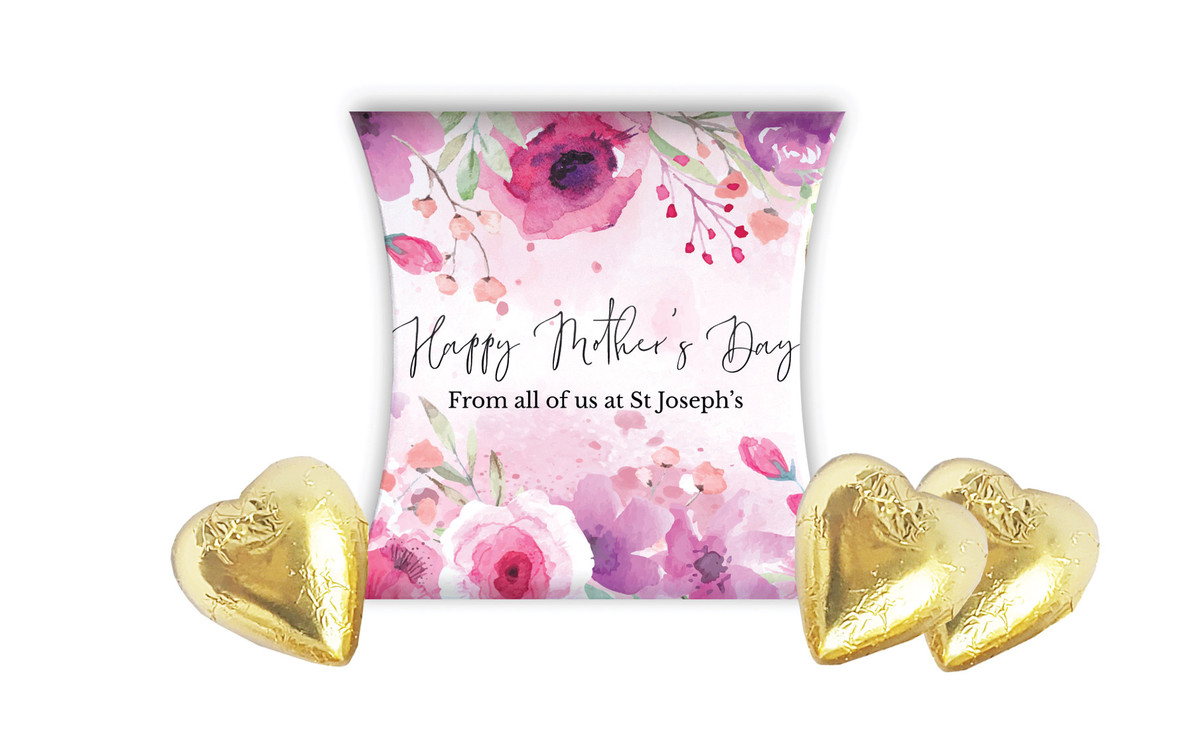Floral Watercolour Mothers Day Personalised Pillow Boxes