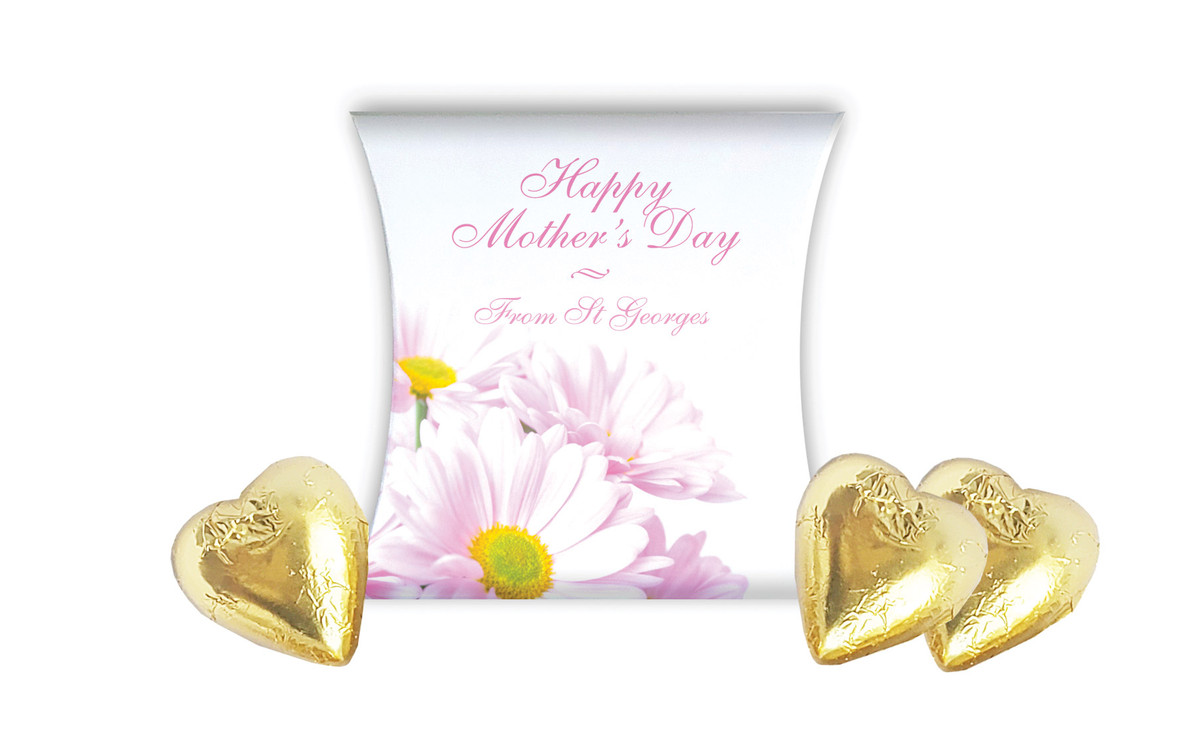 Pink Daisies Mothers Day Personalised Pillow Boxes