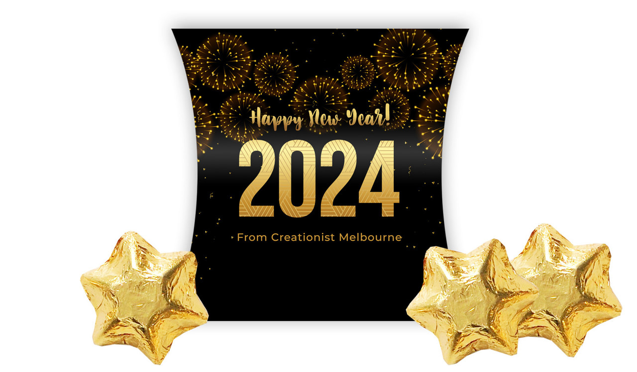 Black And Gold New Years Eve Personalised Pillow Boxes