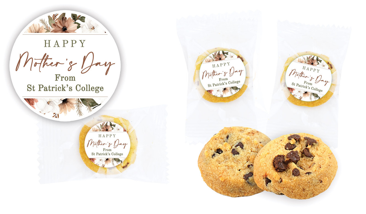 Elegant Flowers Mothers Day Personalised Cookie 5g