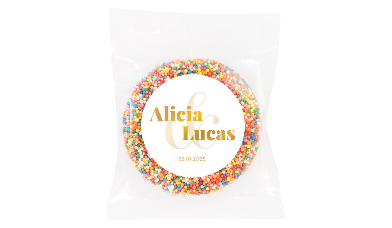 Bold Name Personalised Giant Chocolate Freckles