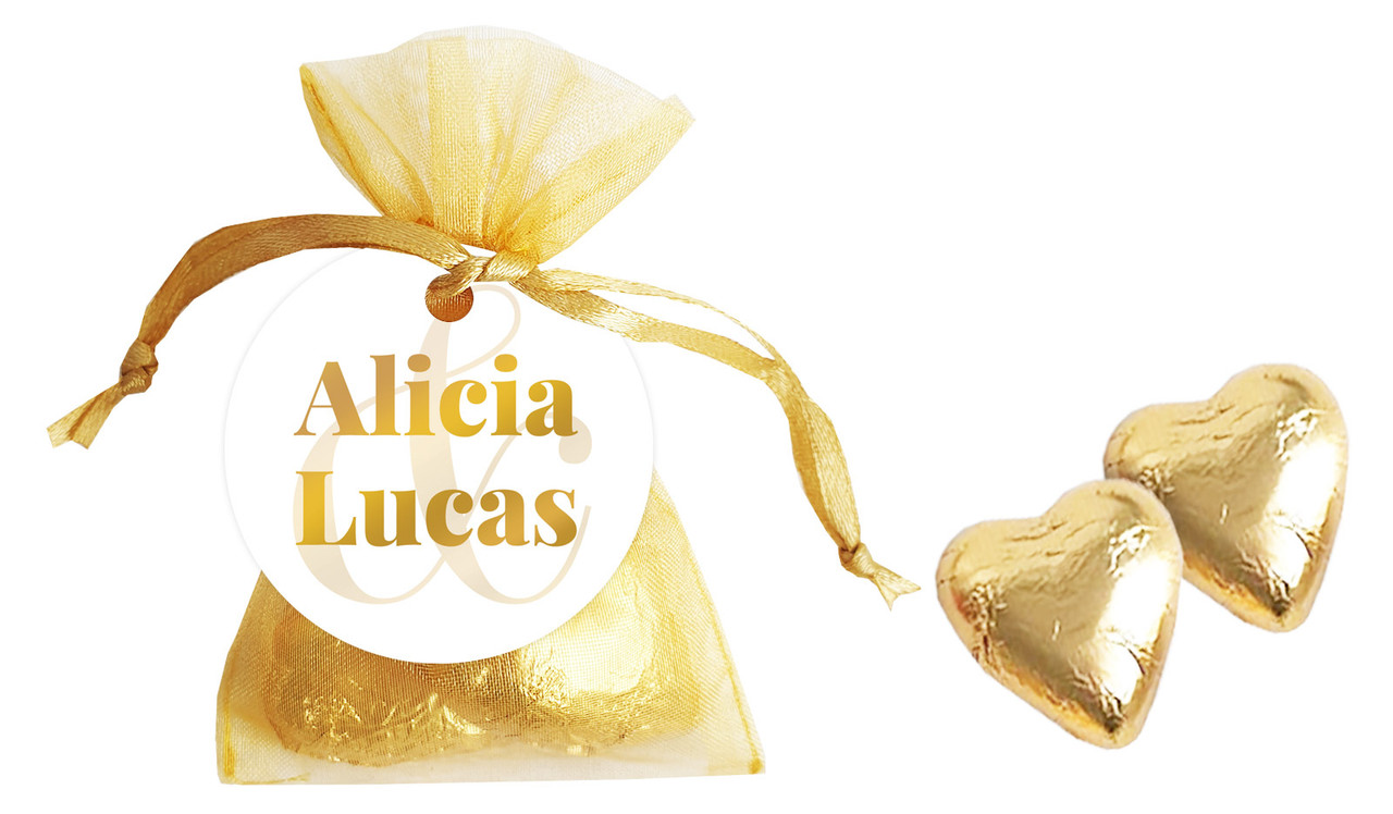 Bold Name Personalised Organza Bag