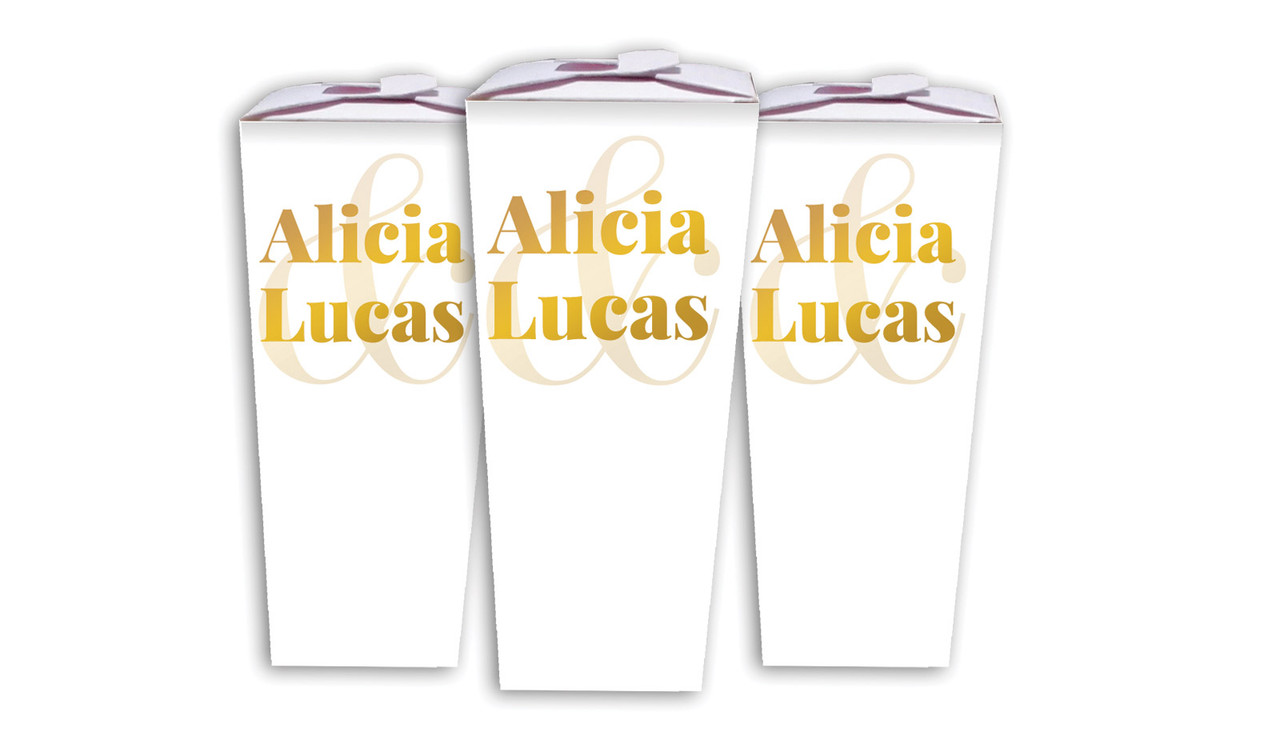 Bold Name Wedding Personalised Chocaboxes