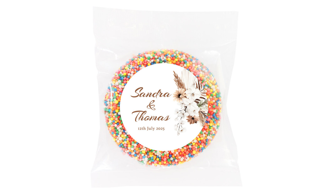 Winsome Floral Personalised Giant Chocolate Freckles