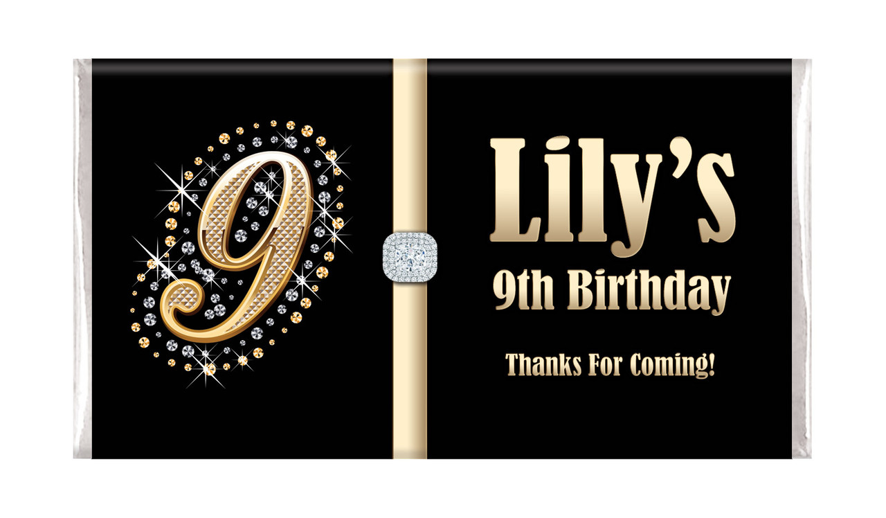 Golden Number Personalised Chocolates (Any Number)