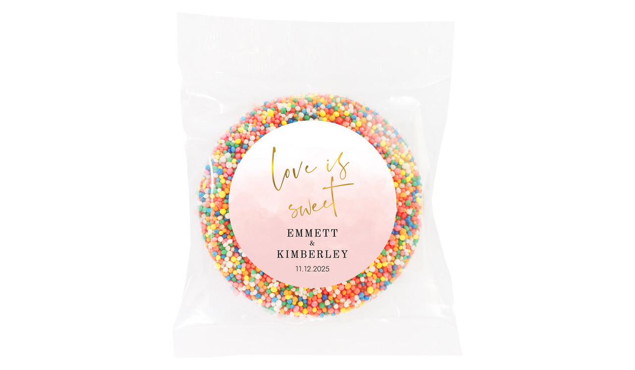 Love Is Sweet Personalised Giant Chocolate Freckles