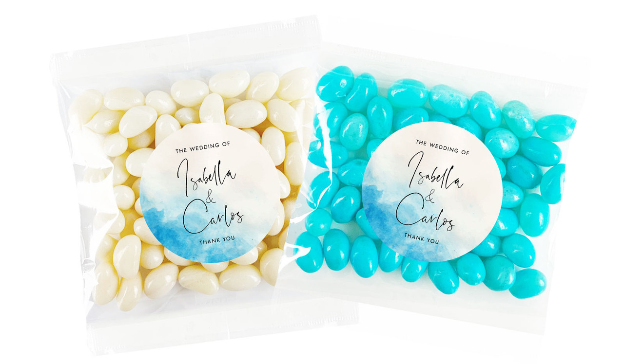 Ocean Personalised Jelly Bean Bag Favour