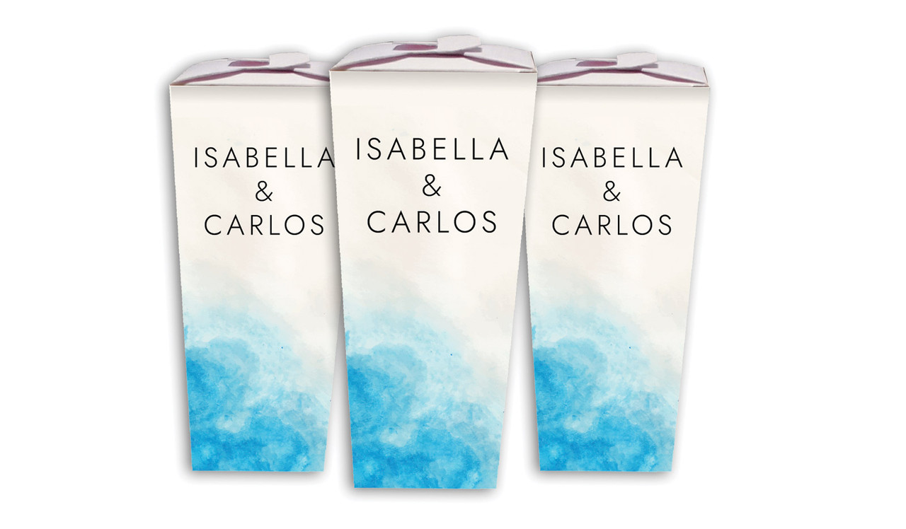 Ocean Wedding Personalised Chocaboxes