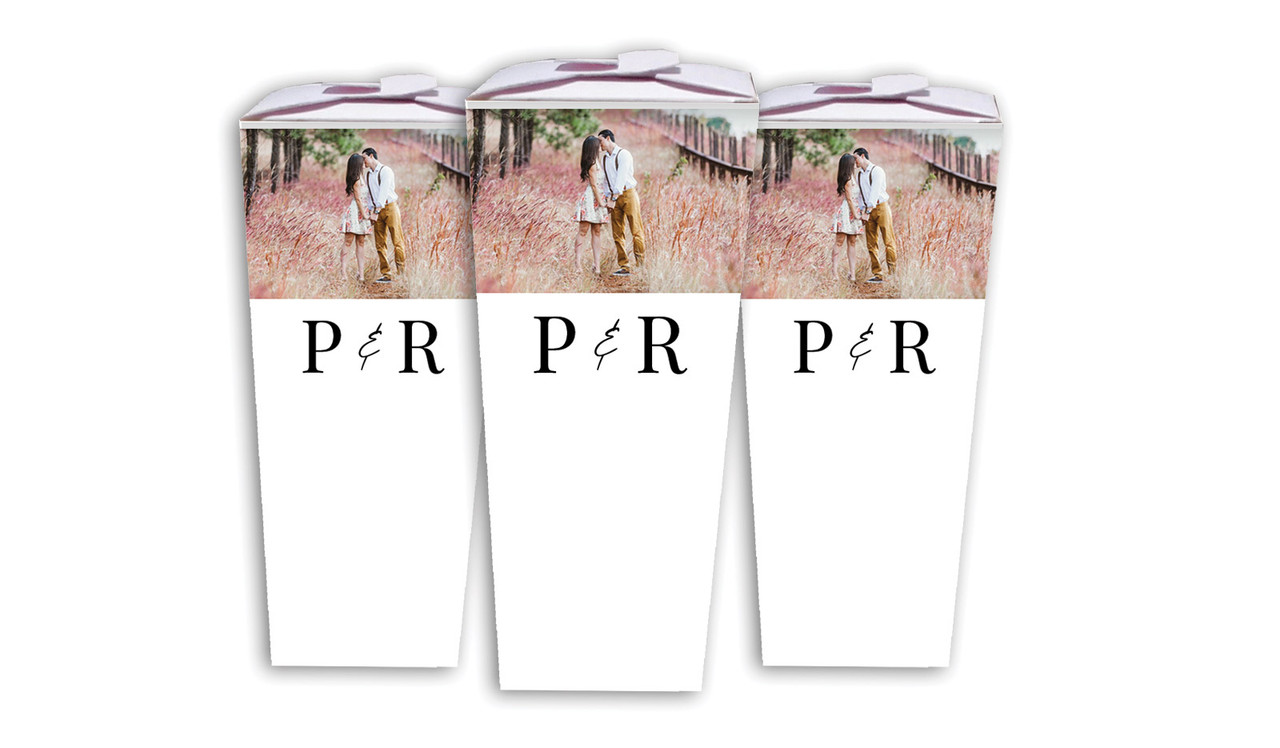Simple Photo Wedding Personalised Chocaboxes
