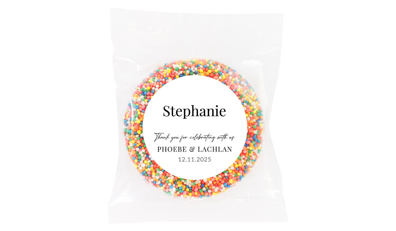 Simple Personalised Giant Chocolate Freckles