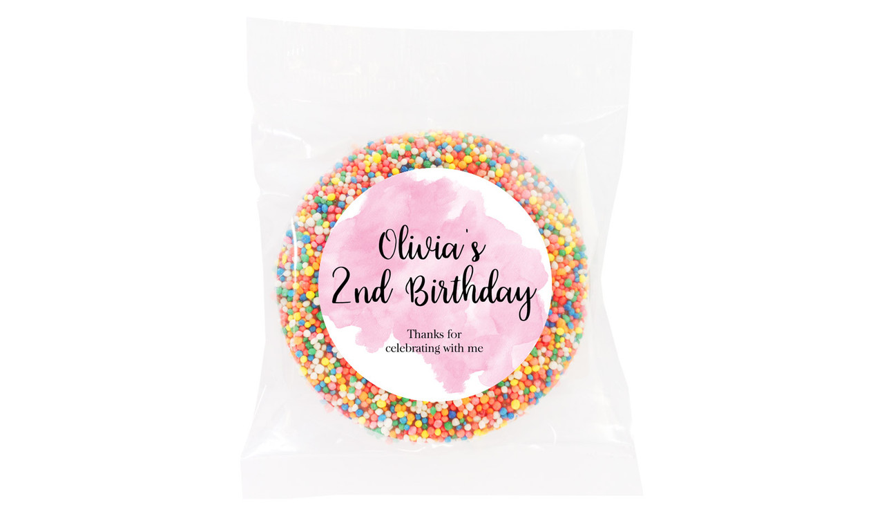 A Splash Of Watercolour In Pink Giant Chocolate Freckle