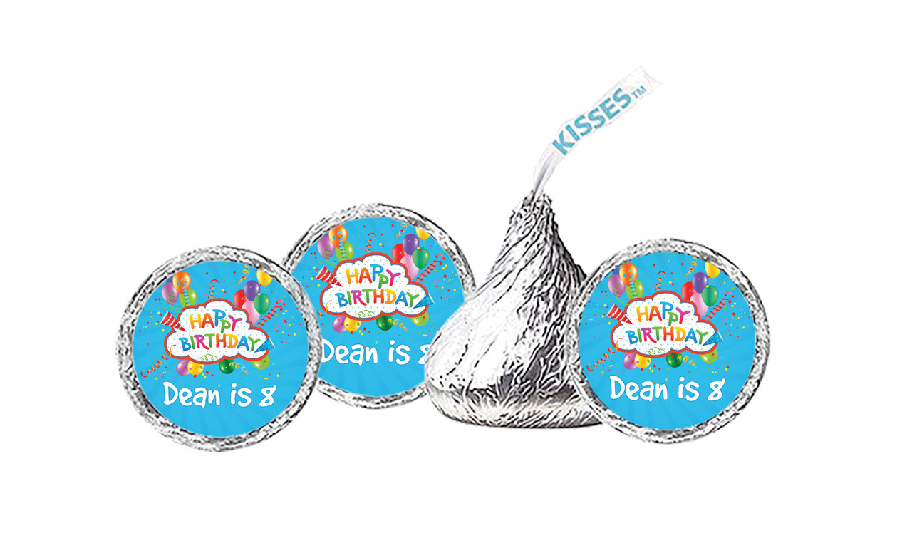 Happy Confetti Personalised Hershey's Kisses