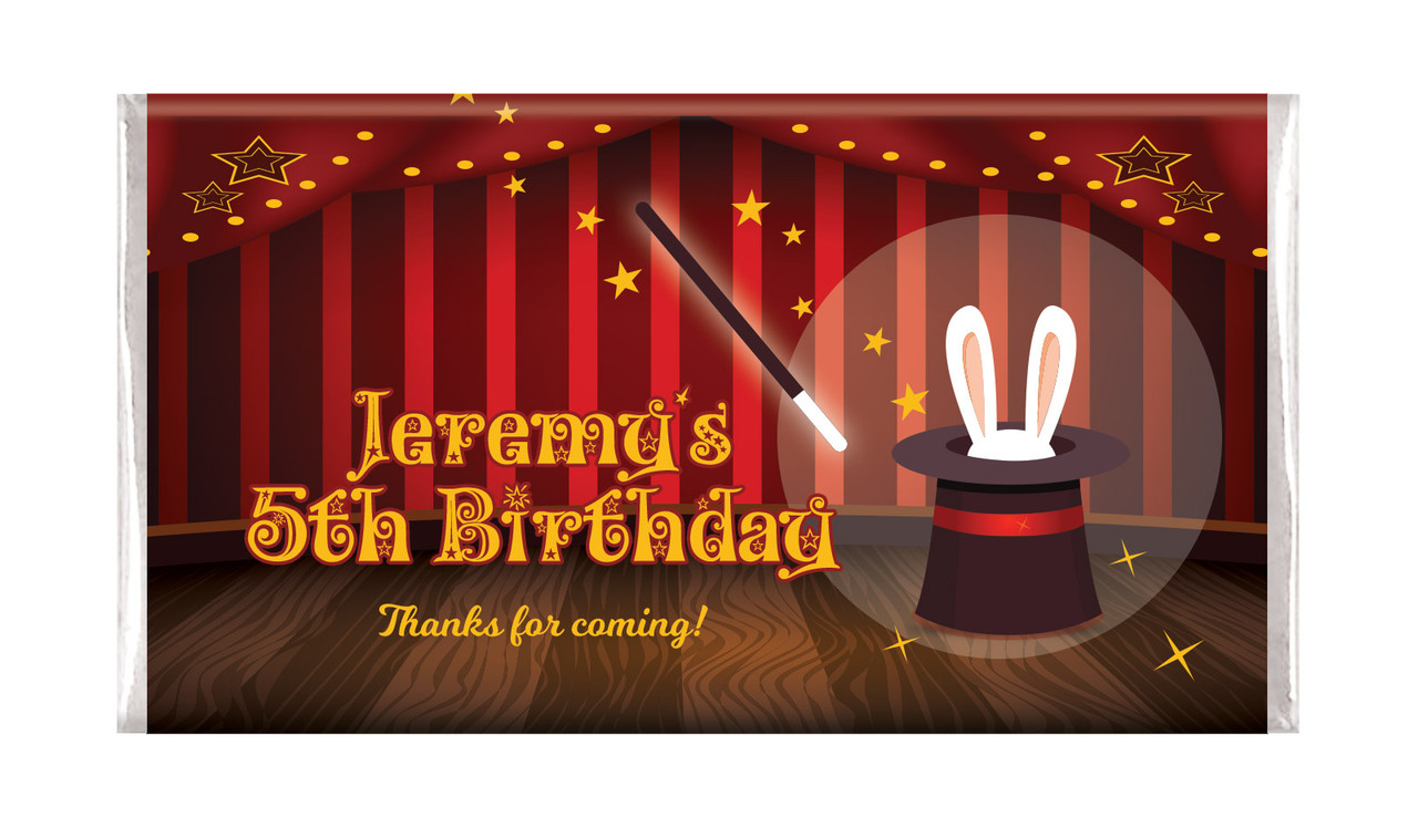 Magician Custom Birthday Chocolates