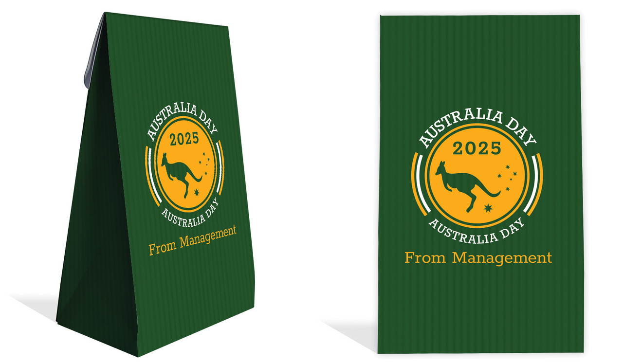 Australia Day Emblem Australia Day Personalised Gusset Favour Bag