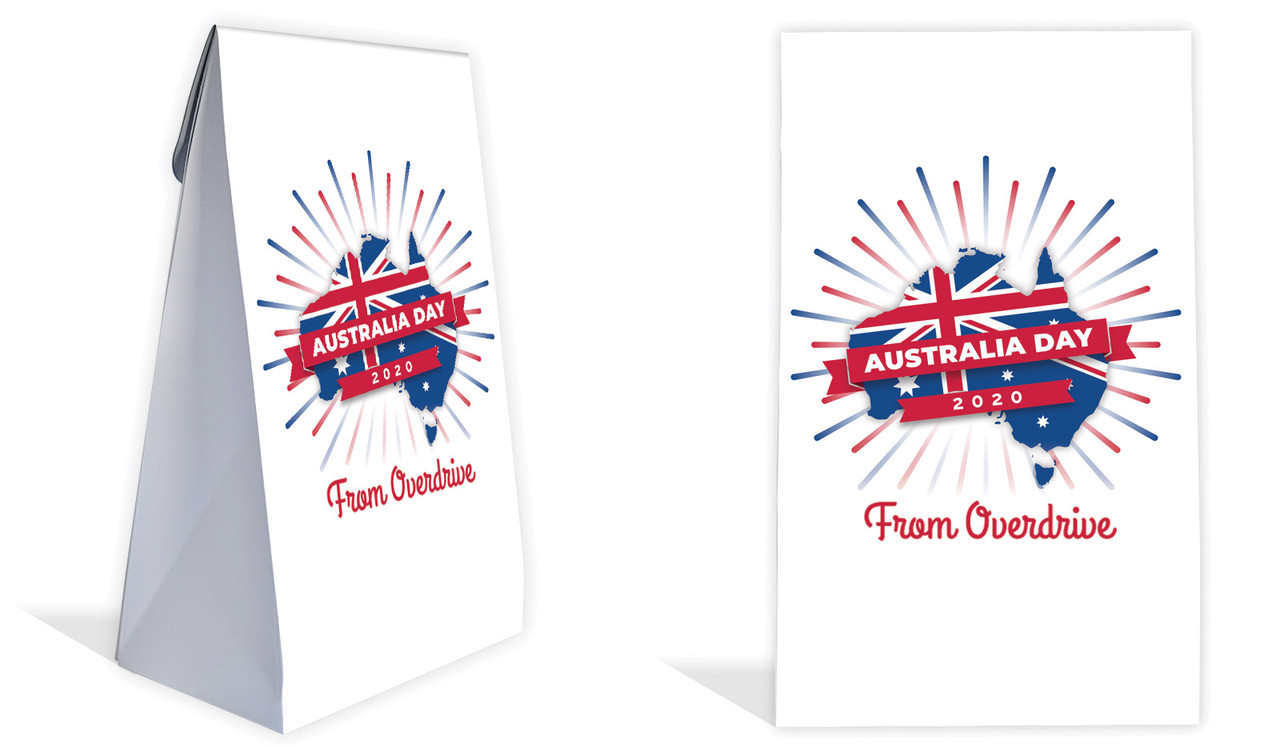 Australia Map Australia Day Custom Gusset Favour Bag