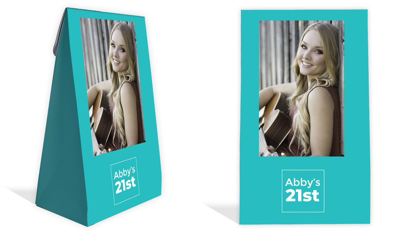 A Photo Vertical Personalised Gusset Favour Bag