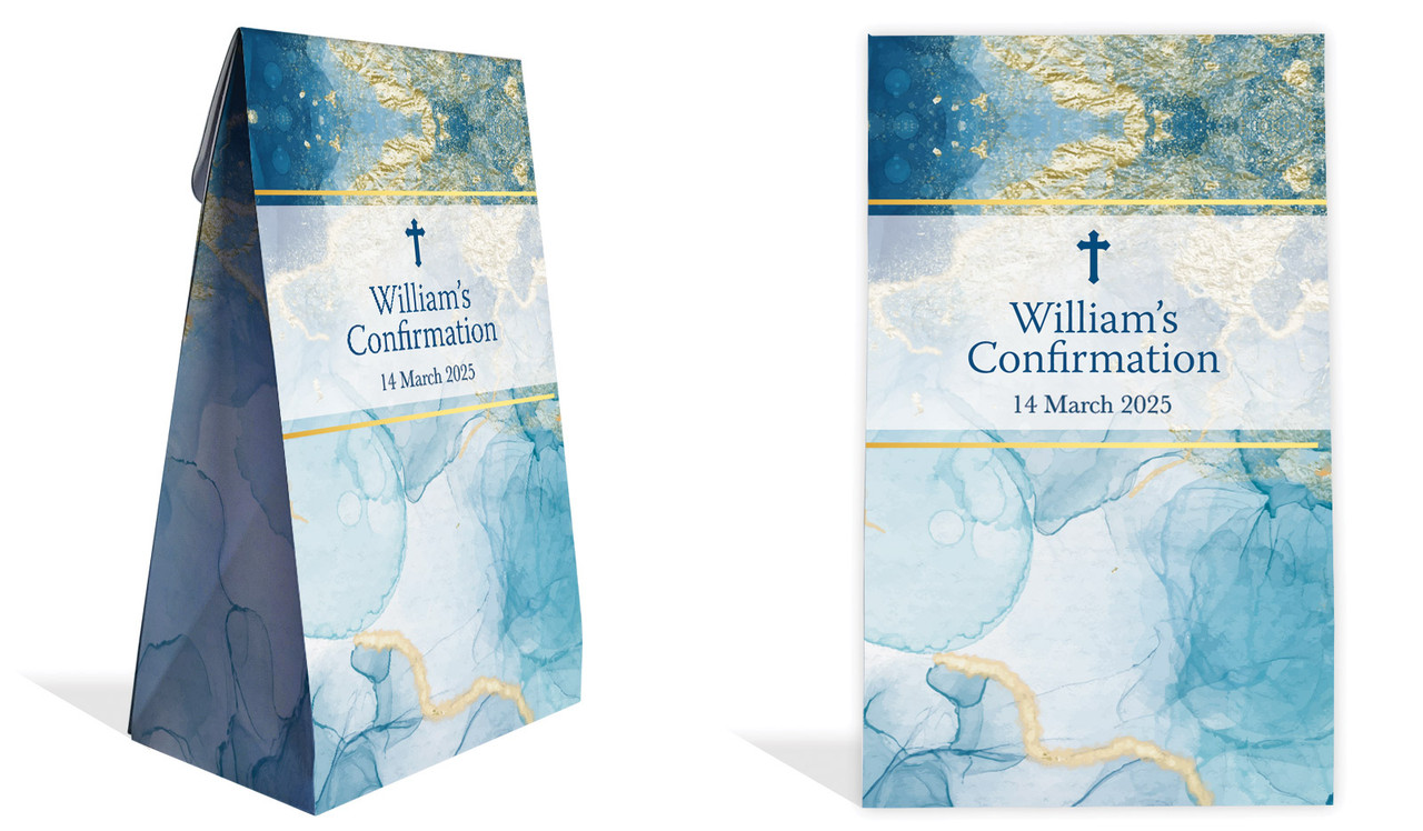 Abstract Background Confirmation Personalised Gusset Favour Bag