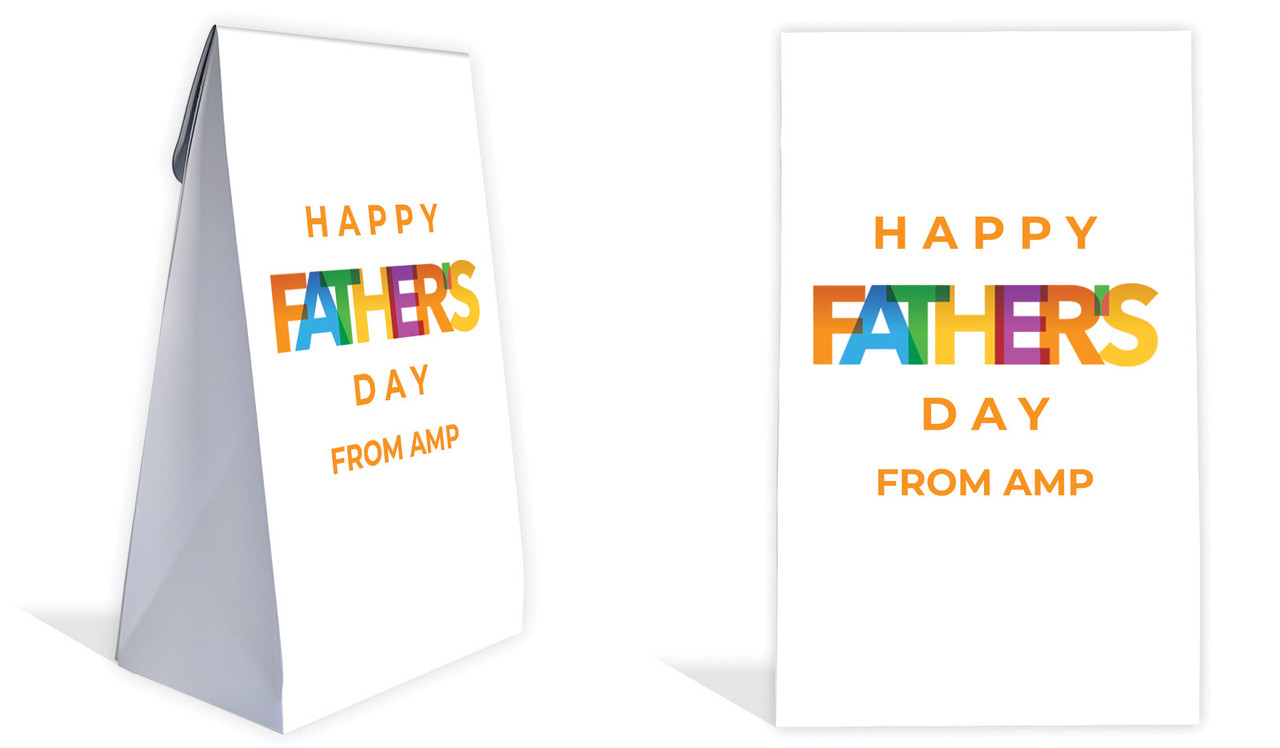 Colourful Fathers Day Personalised Gusset Favour Bag
