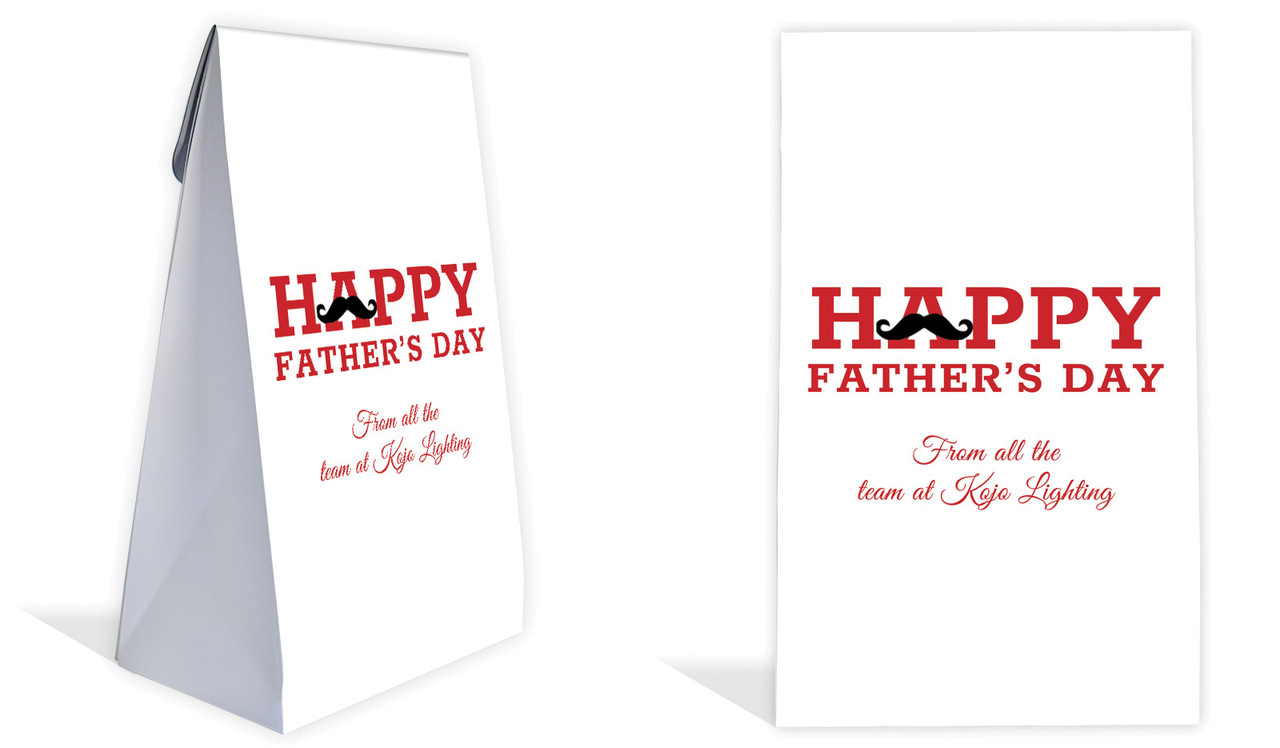 Moustache Fathers Day Personalised Gusset Favour Bag