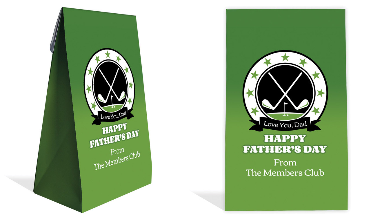 Golf Emblem Personalised Gusset Favour Bag