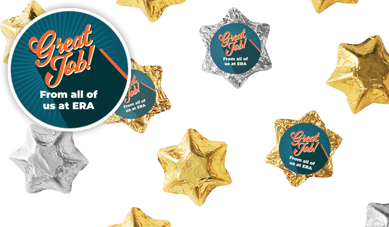 Retro Congratulations Foil Chocolate Stars