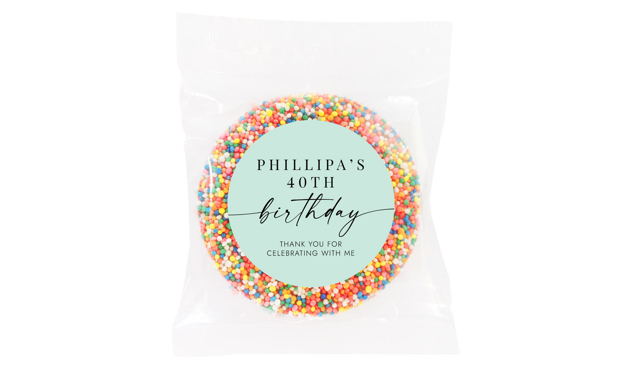 Flowing Mint Custom Birthday Giant Freckle