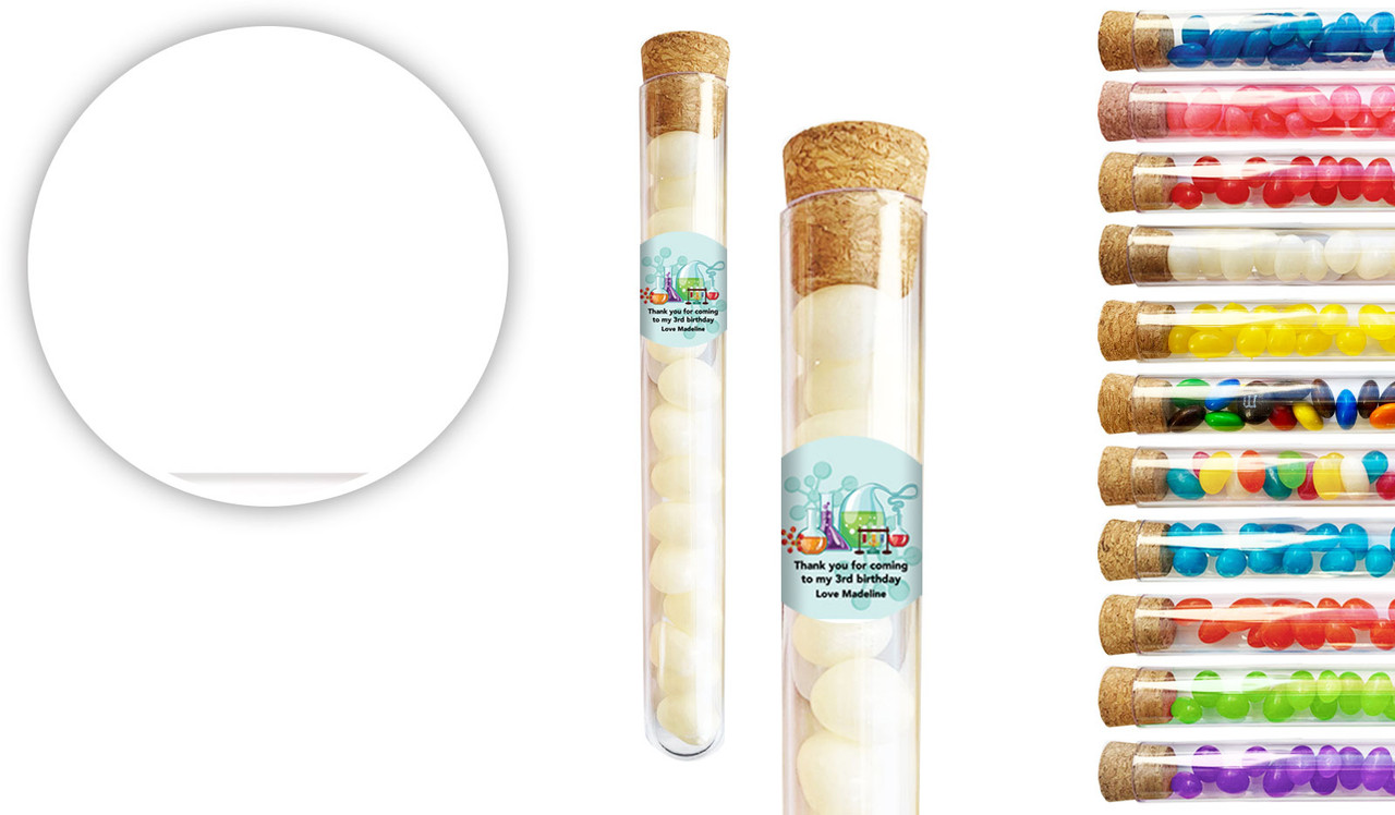 Gold On Blush Personalised Birthday Test Tubes